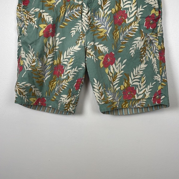 Tailor Vintage shorts mens 40 reversible stripes and floral 4 pocket multicolor - Picture 7 of 12